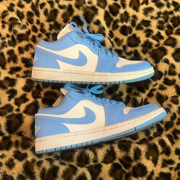 Carolina Blue Jordans/ Nike Dunk Lows - Picture 1 of 8